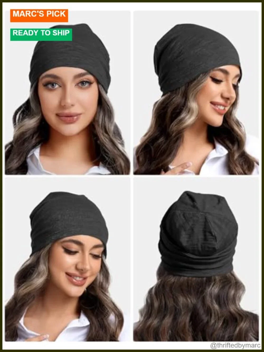 Lightweight 100% Cotton Slouchy Beanie - Breathable Summer Hat for Men